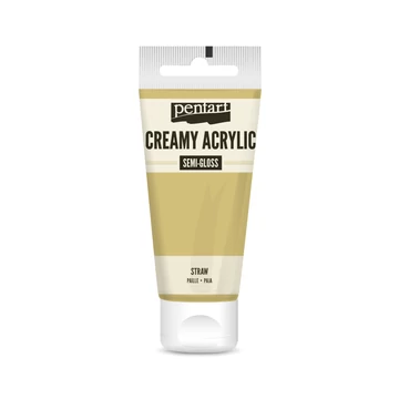 Pentart krémes selyemfényű akrilfesték 60 ml - szalma