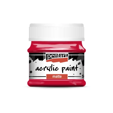 Pentart matt akrilfesték 50ml - piros