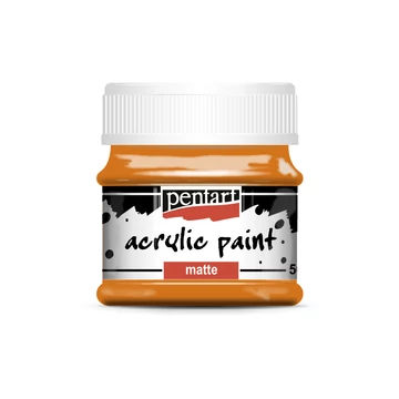 Pentart matt akrilfesték 50ml - narancs