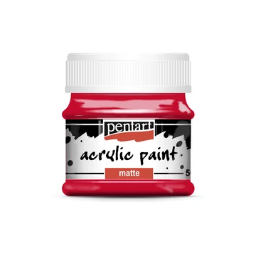Pentart matt akrilfesték 50ml - rúzspiros