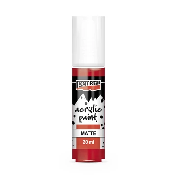 Pentart matt akrilfesték 20ml - rúzspiros