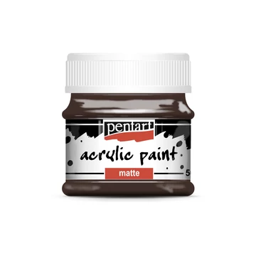 Pentart matt akrilfesték 50ml - sötétbarna
