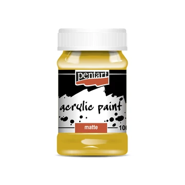 Pentart matt akrilfesték 100ml - okker
