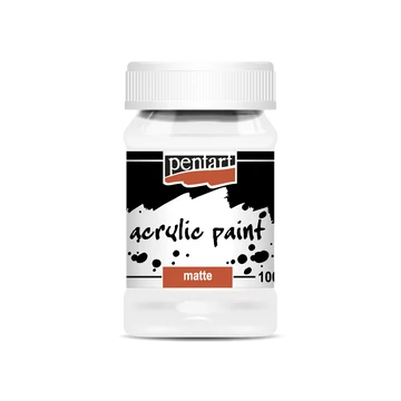 Pentart matt akrilfesték 100ml - titánfehér