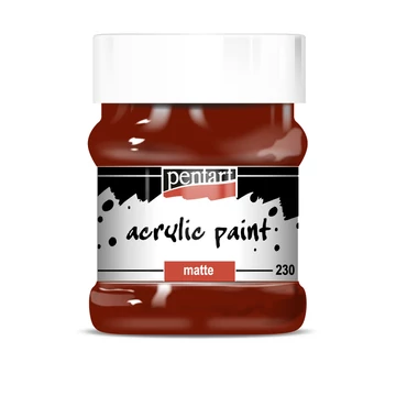 Pentart matt akrilfesték 230 ml - bordó