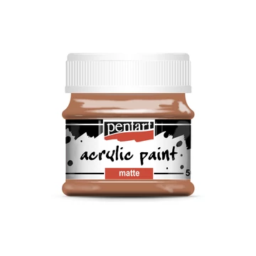 Pentart matt akrilfesték 50ml - vörösbarna agyag