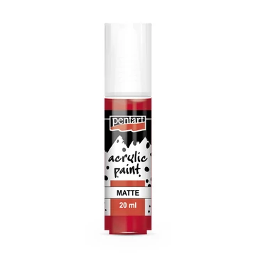 Pentart matt akrilfesték 20ml - piros