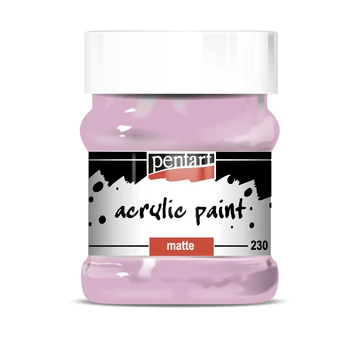 Pentart matt akrilfesték 230 ml - rózsaszín