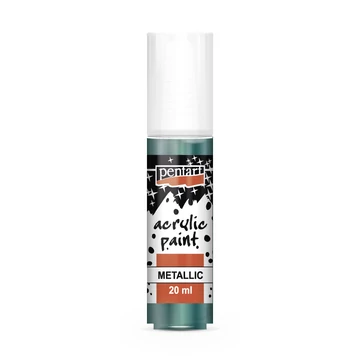 Pentart metál akrilfesték 20 ml - zöldeskék