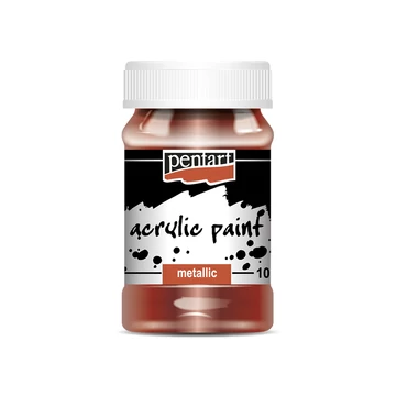 Pentart metál akrilfesték 100 ml - bordó