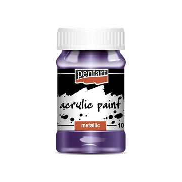 Pentart metál akrilfesték 100 ml - lila