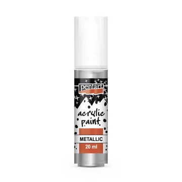 Pentart metál akrilfesték 20 ml - rokokóezüst