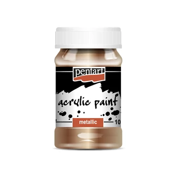 Pentart metál akrilfesték 100 ml - antikarany