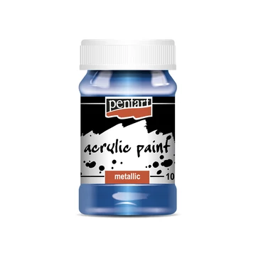 Pentart metál akrilfesték 100 ml - kék