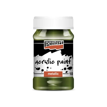 Pentart metál akrilfesték 100 ml - zöld