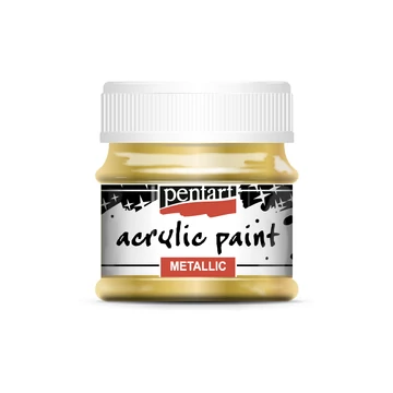 Pentart metál akrilfesték 50 ml - arany