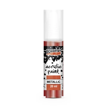 Pentart metál akrilfesték 20 ml - bordó