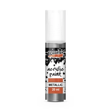 Pentart metál akrilfesték 20 ml - grafit