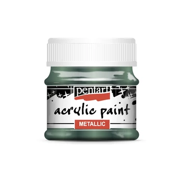 Pentart metál akrilfesték 50 ml - borostyánzöld