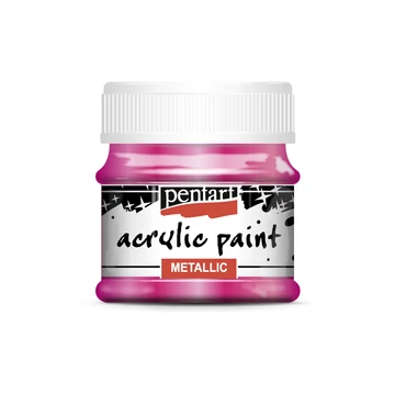 Pentart metál akrilfesték 50 ml - magenta