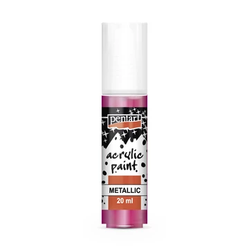 Pentart metál akrilfesték 20 ml - magenta