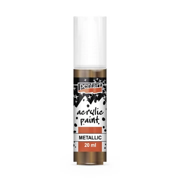 Pentart metál akrilfesték 20 ml - csillogó bronz