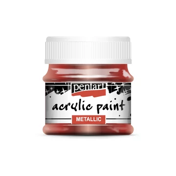 Pentart metál akrilfesték 50 ml - bordó