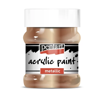 Pentart metál akrilfesték 230 ml - antikarany