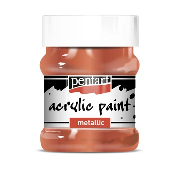 Pentart metál akrilfesték 230 ml - vörösréz