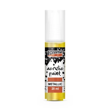 Pentart metál akrilfesték 20 ml - sárga