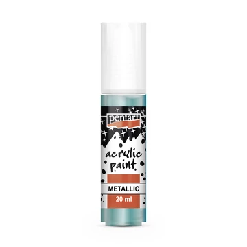 Pentart metál akrilfesték 20 ml - türkiz