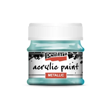 Pentart metál akrilfesték 50 ml - türkiz