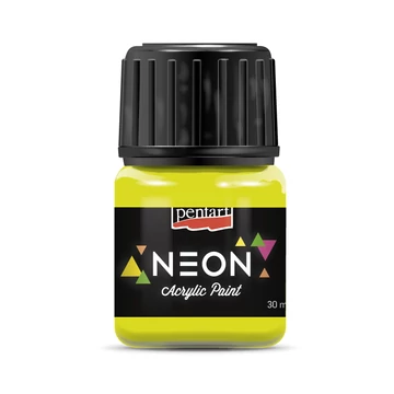 Pentart neon akrilfesték 30 ml - sárga