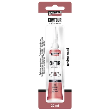 Pentart kontúrozó festék 20 ml - réz