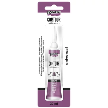 Pentart kontúrozó festék 20 ml - gyöngyház mályva
