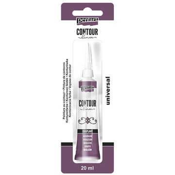 Pentart kontúrozó festék 20 ml - gyöngyház padlizsán