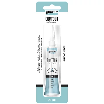 Pentart kontúrozó festék 20 ml - gyöngyház menta