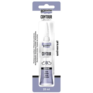 Pentart kontúrozó festék 20 ml - gyöngyház áfonya
