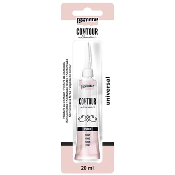 Pentart kontúrozó festék 20 ml - gyöngyház puncs