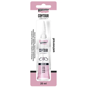 Pentart kontúrozó festék 20 ml - gyöngyház málna