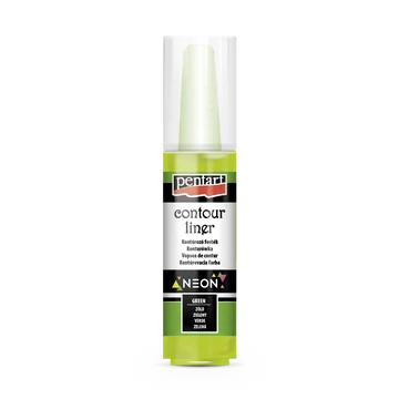 Pentart kontúrozó festék 20 ml - neon zöld