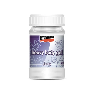 Pentart sűrű fényes gélpaszta 100 ml - átlátszó