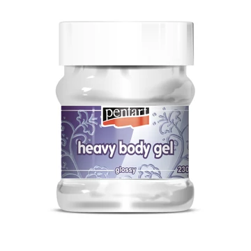 Pentart sűrű fényes gélpaszta 230 ml - átlátszó