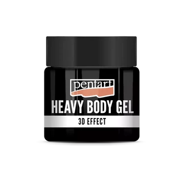 Pentart sűrű fényes gélpaszta 50 ml - fekete