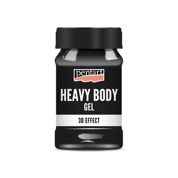 Pentart sűrű fényes gélpaszta 100 ml - fekete