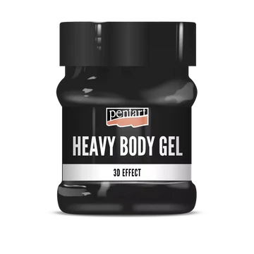 Pentart sűrű fényes gélpaszta 230 ml - fekete