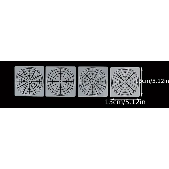 Mandala pontozó sablon - közepes