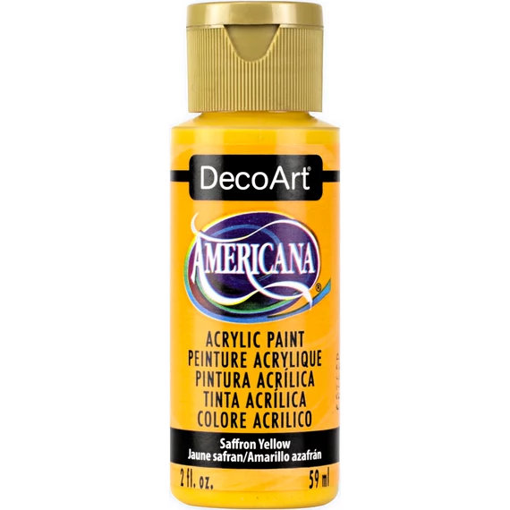DecoArt Americana Acrylics matt akrilfesték 59 ml - Saffron Yellow
