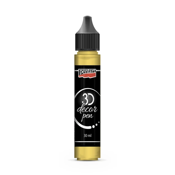 Pentart 3D dekortoll 30 ml - átlátszó citrinsárga