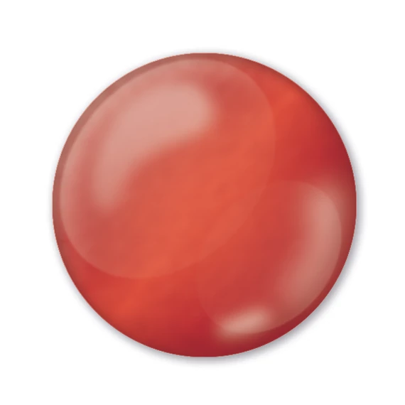 Pentart 3D dekortoll 30 ml - átlátszó rubinvörös